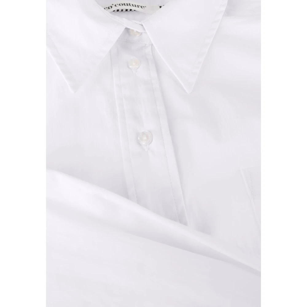 Co'Couture Witte Korte Katoenen Blouse White Dames