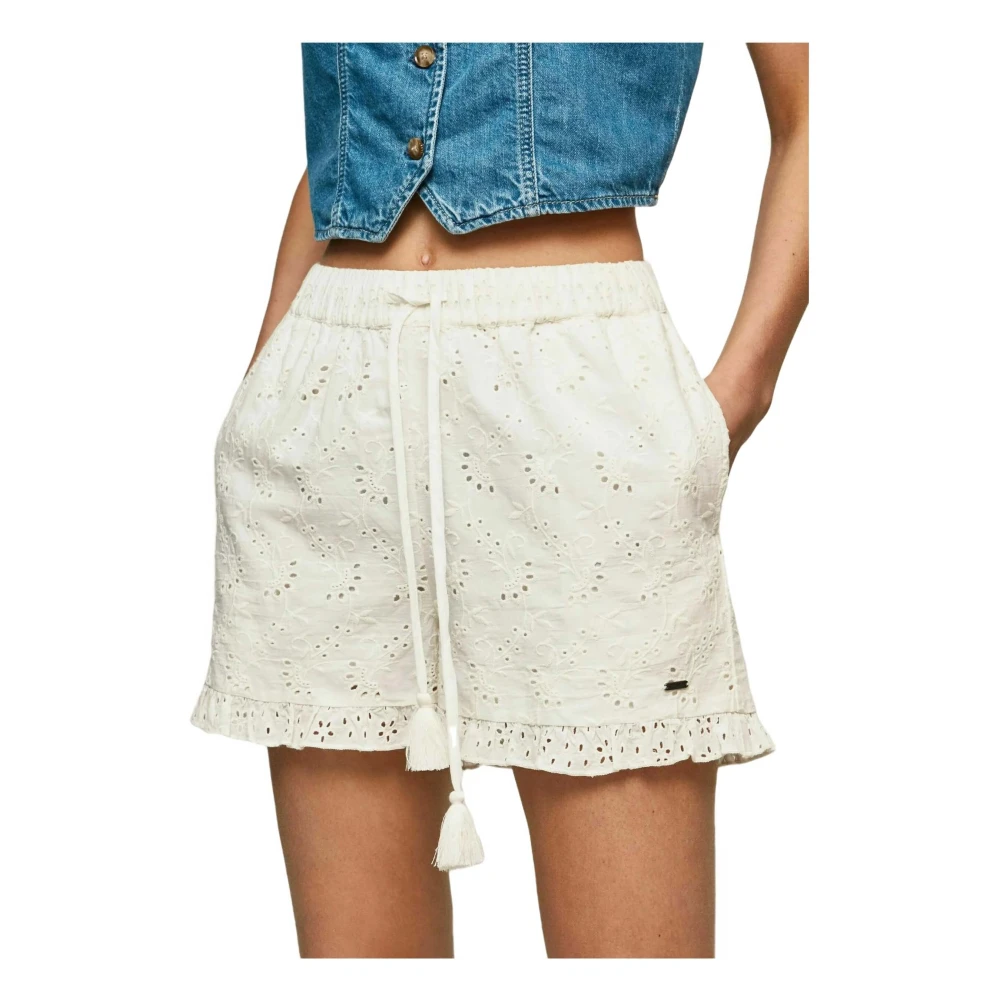 Pepe Jeans Short Shorts White Dames