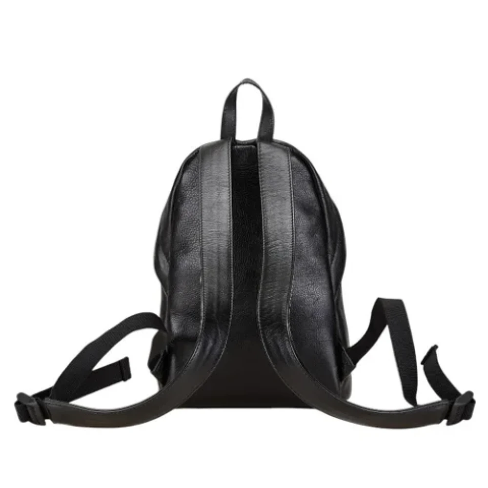 Balenciaga Vintage Pre-owned Leather backpacks Black Dames