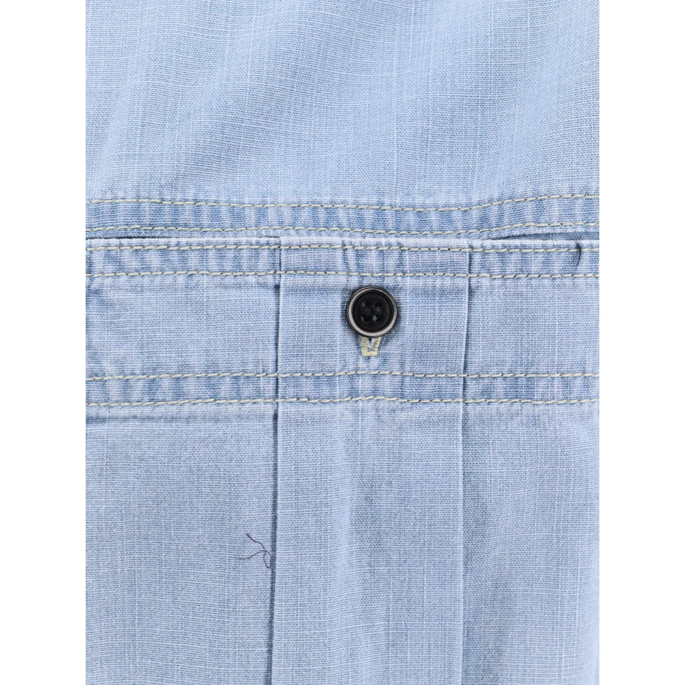 Isabel Marant Étoile Katoenen jumpsuit met knoopsluiting Blue Dames