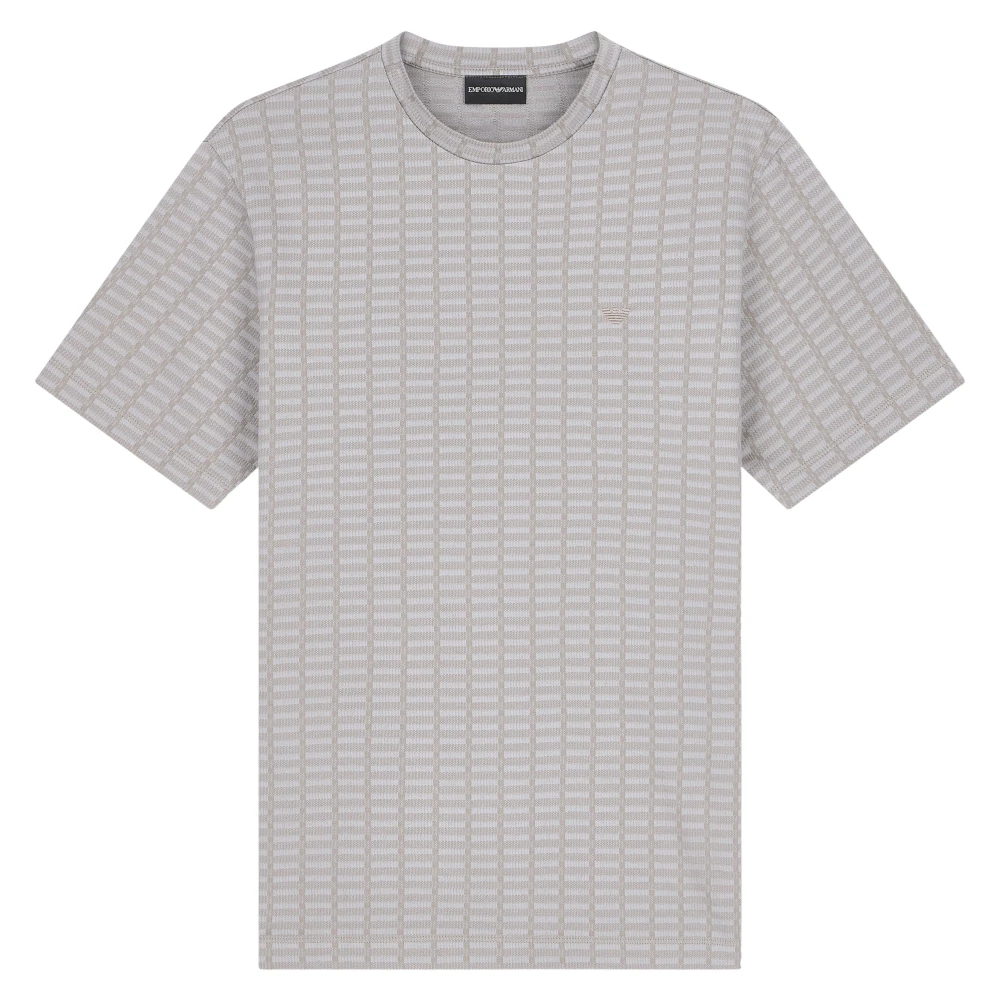 Emporio Armani , T-Shirts, Male, Gray, M, T-Shirt