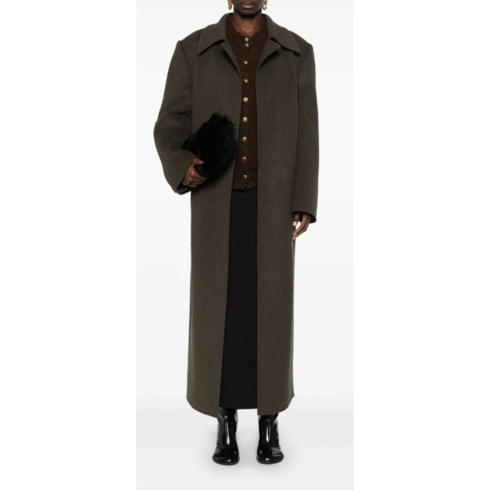 Khaite Kasjmier Bruine Vest met Geborsteld Effect Brown Dames