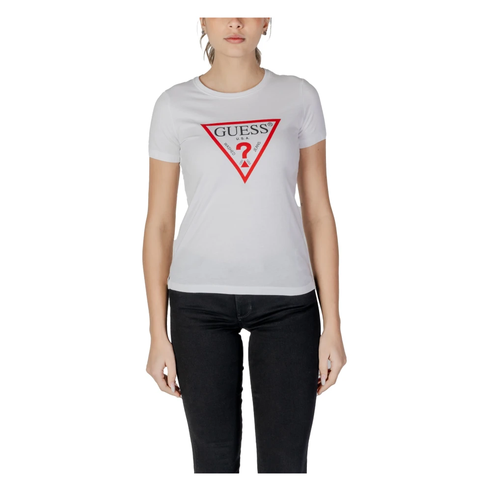 Guess - Tops > T-Shirts - White - Guess - Modalova