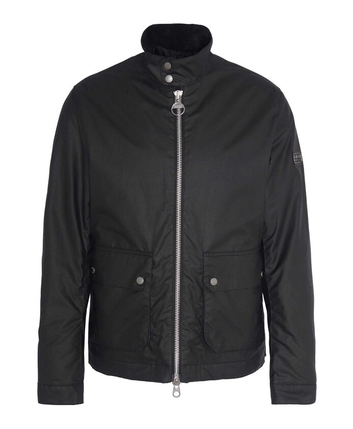 veste-ciree-noire-avec-elements-metalliques