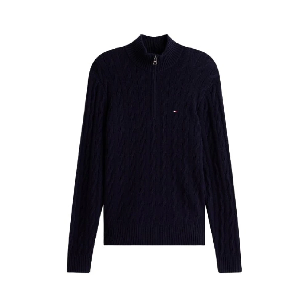 Tommy Hilfiger Men's Blue Turtlenecks, S, Knitwear