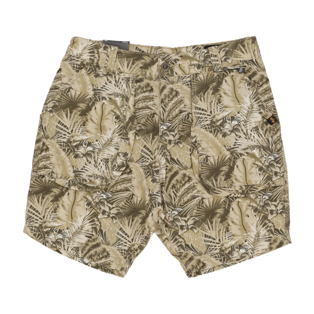 Alpha Industries Men's Beige Casual Shorts, W31, Safari Shorts Sand Camo
