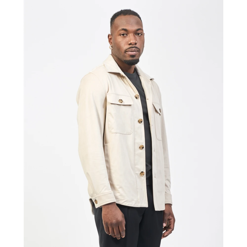 Hugo Boss Beige Overhemd met Relaxte Pasvorm Beige Heren