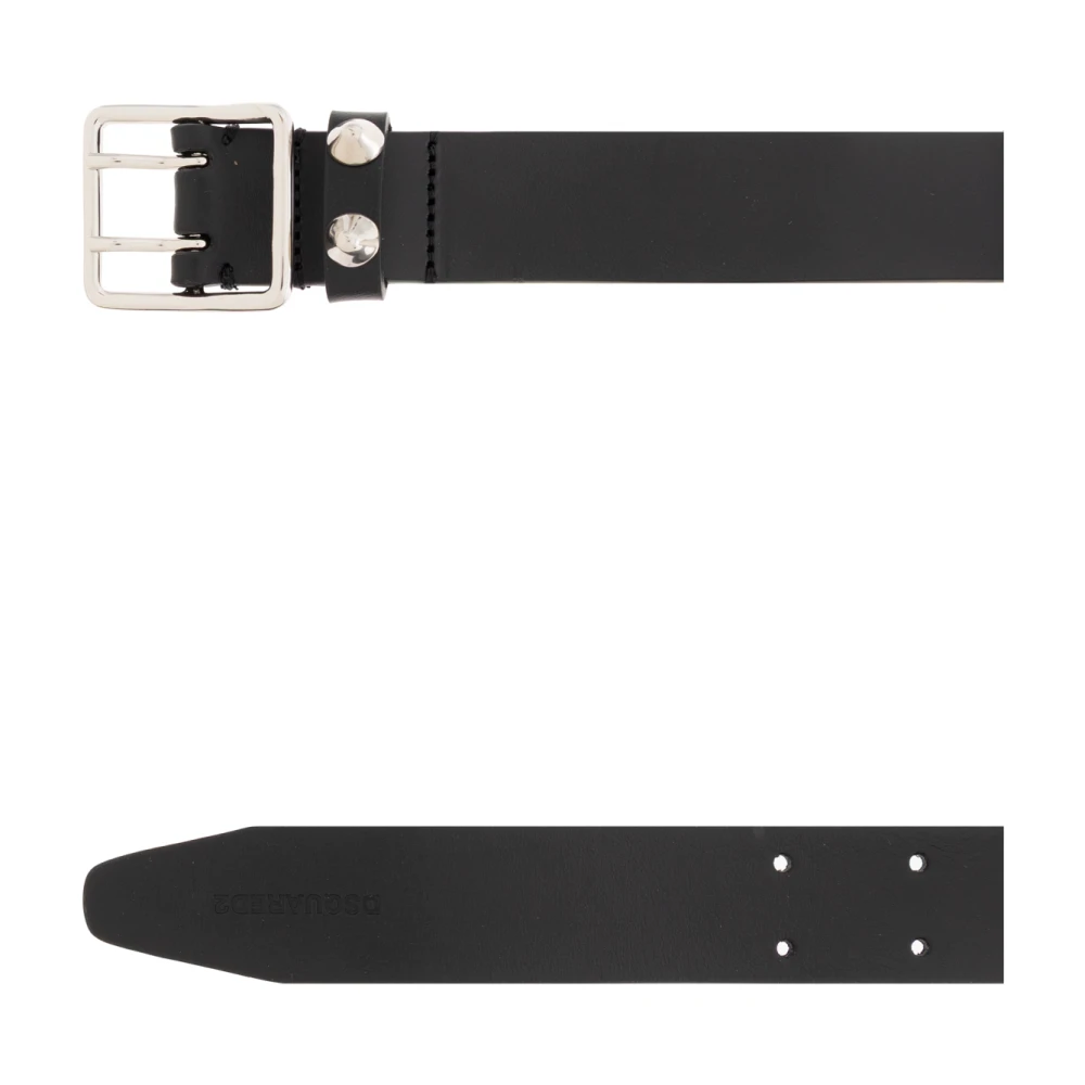 Dsquared2 Leren riem Black Heren
