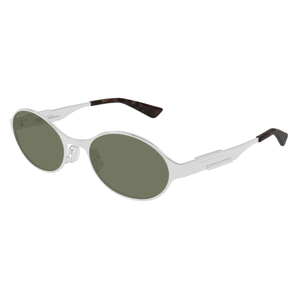 Bottega Veneta Gray Sunglasses, Unisex, 55 Mm, Panthos Sunglasses