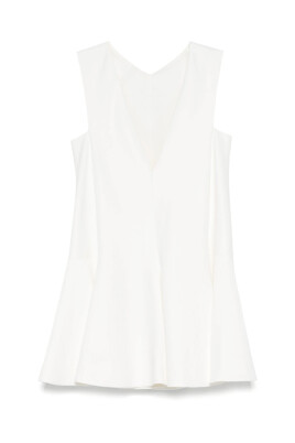 mini-robe-blanche-col-en-v