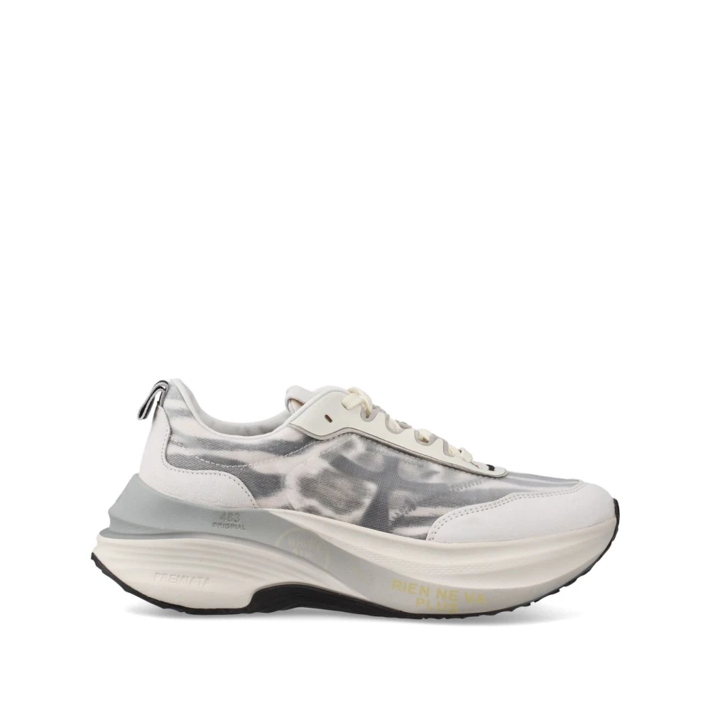 Premiata Chique Zwarte Sneakers Dames Schoenen Grijs