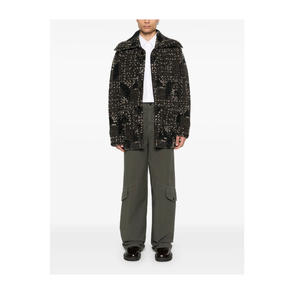 Dries Van Noten Multicolor Alpaca Wolmix Vest Brown Heren