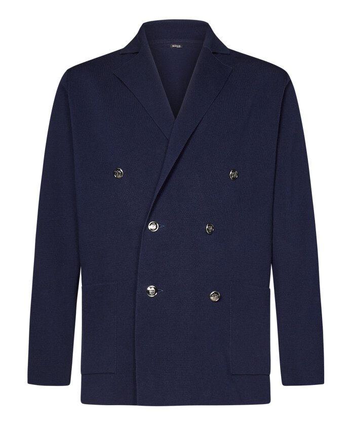 veste-bleue-en-coton-a-double-boutonnage