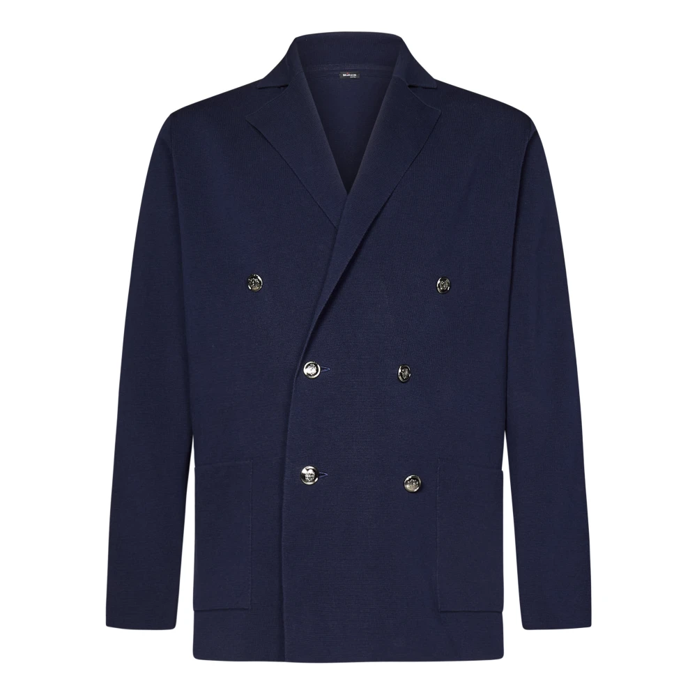 Kiton - Jackets > Blazers - Blue - Kiton - Modalova