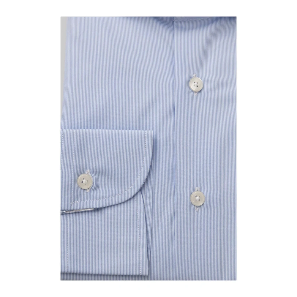 Bagutta Franse Kraag Overhemd Tijdloze Elegantie Blue Heren