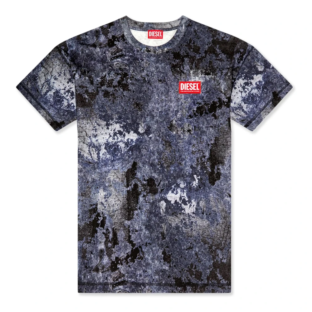 Diesel Grijze T-shirts en Polos Multicolor Heren