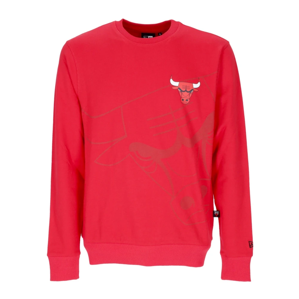 New era Chicago Bulls Crewneck Sweatshirt Red Heren