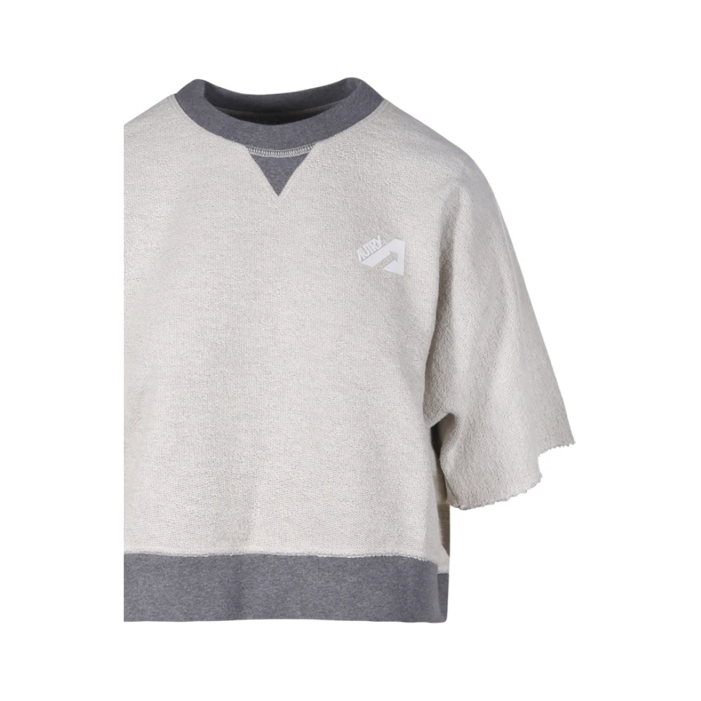 Autry Melange Sweatshirt voor Mannen White Dames