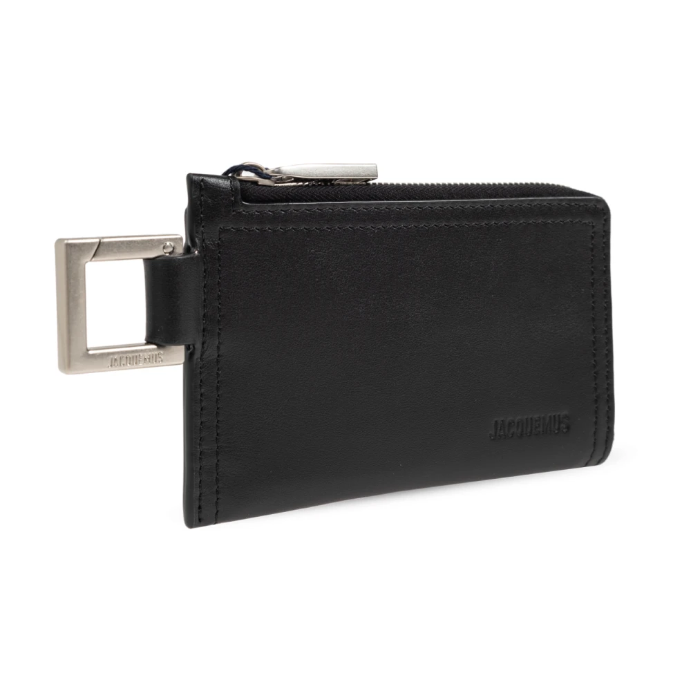 Jacquemus Kaarthouder met sleutelhanger Black Heren