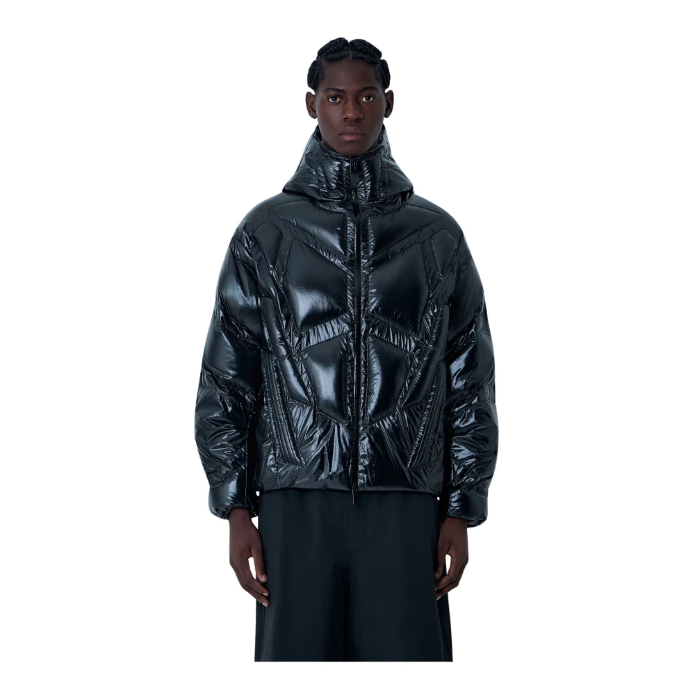 Moncler Black Bahianinha High-Shine Down Jacket - Male - Down Jackets - S - Jackets