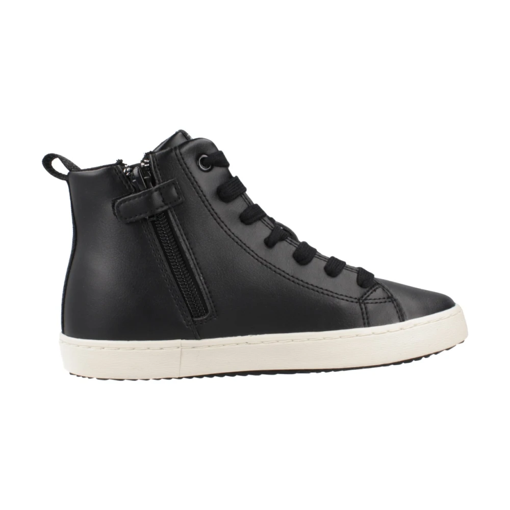 Geox Snygga Sneakers för Flickor Black, Flicka