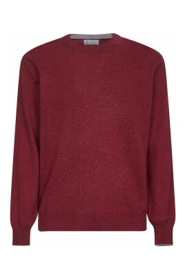 pull-col-rond-en-cachemire-rouge