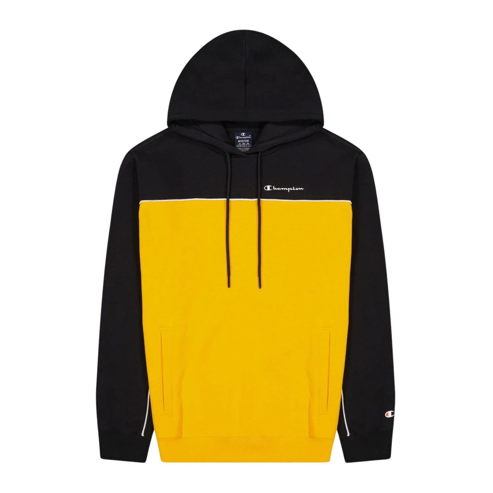 Champion Hoodie met kleurblok en zakken Black Heren