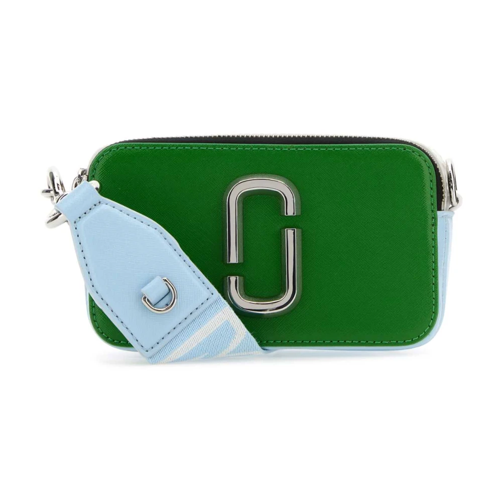 Marc Jacobs Multicolor Leren Snapshot Crossbody Tas Green Dames