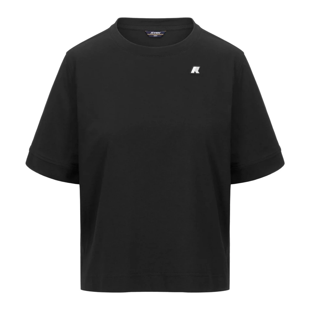 K-Way Unisex Kids Black Selune Jersey - Kids Short Sleeve T-Shirts - 8 Y - Kids