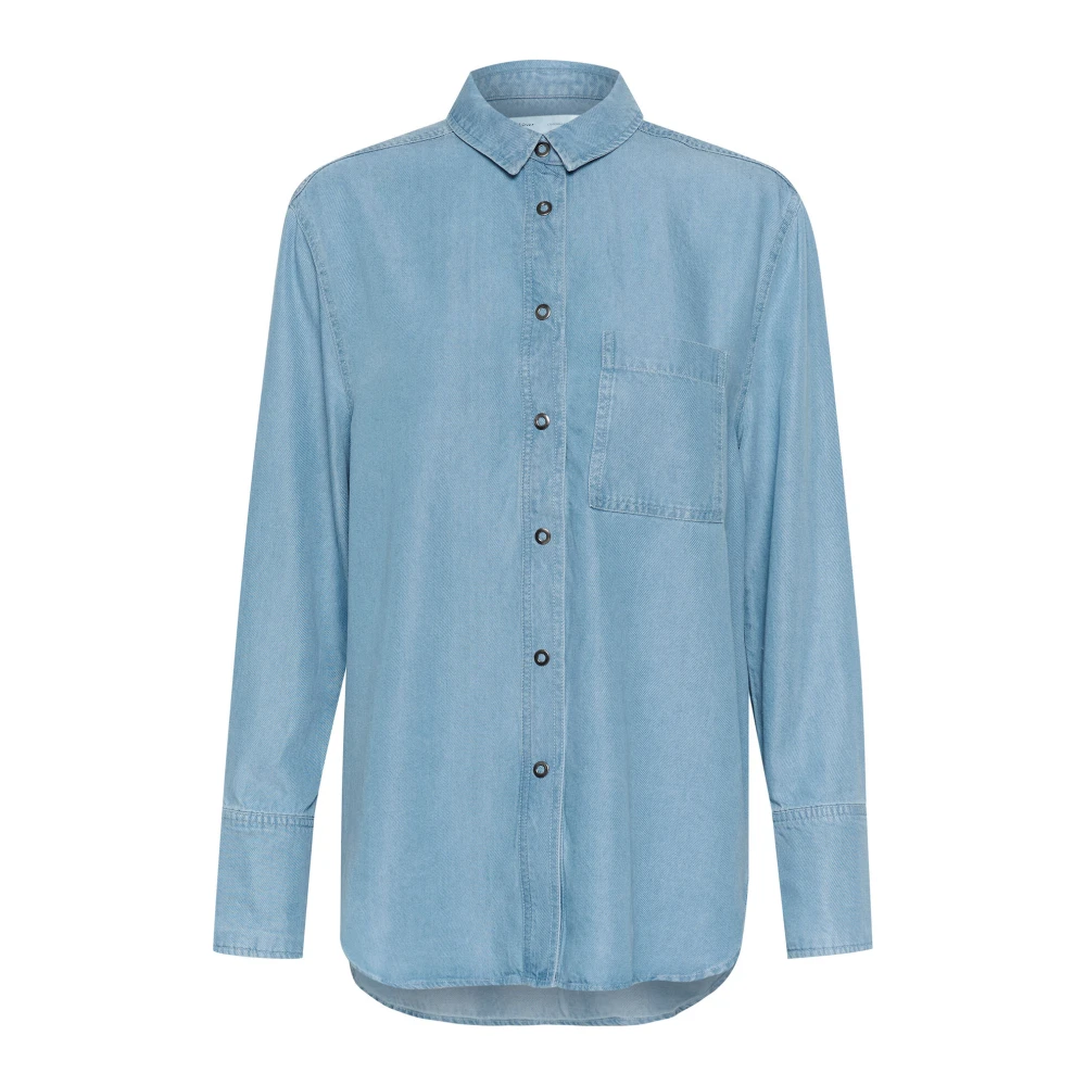 InWear Lichtblauwe Denim Blouse Blue Dames