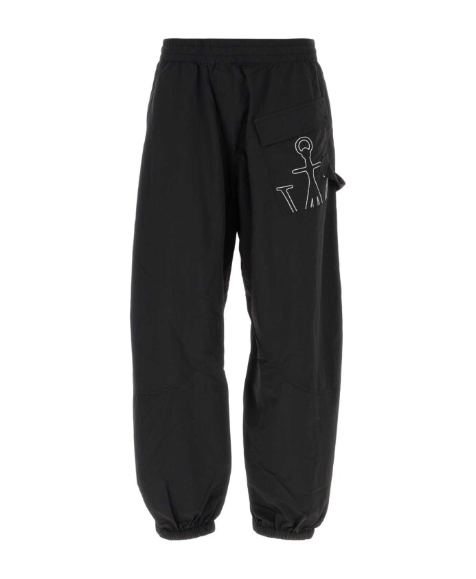 black-nylon-joggers