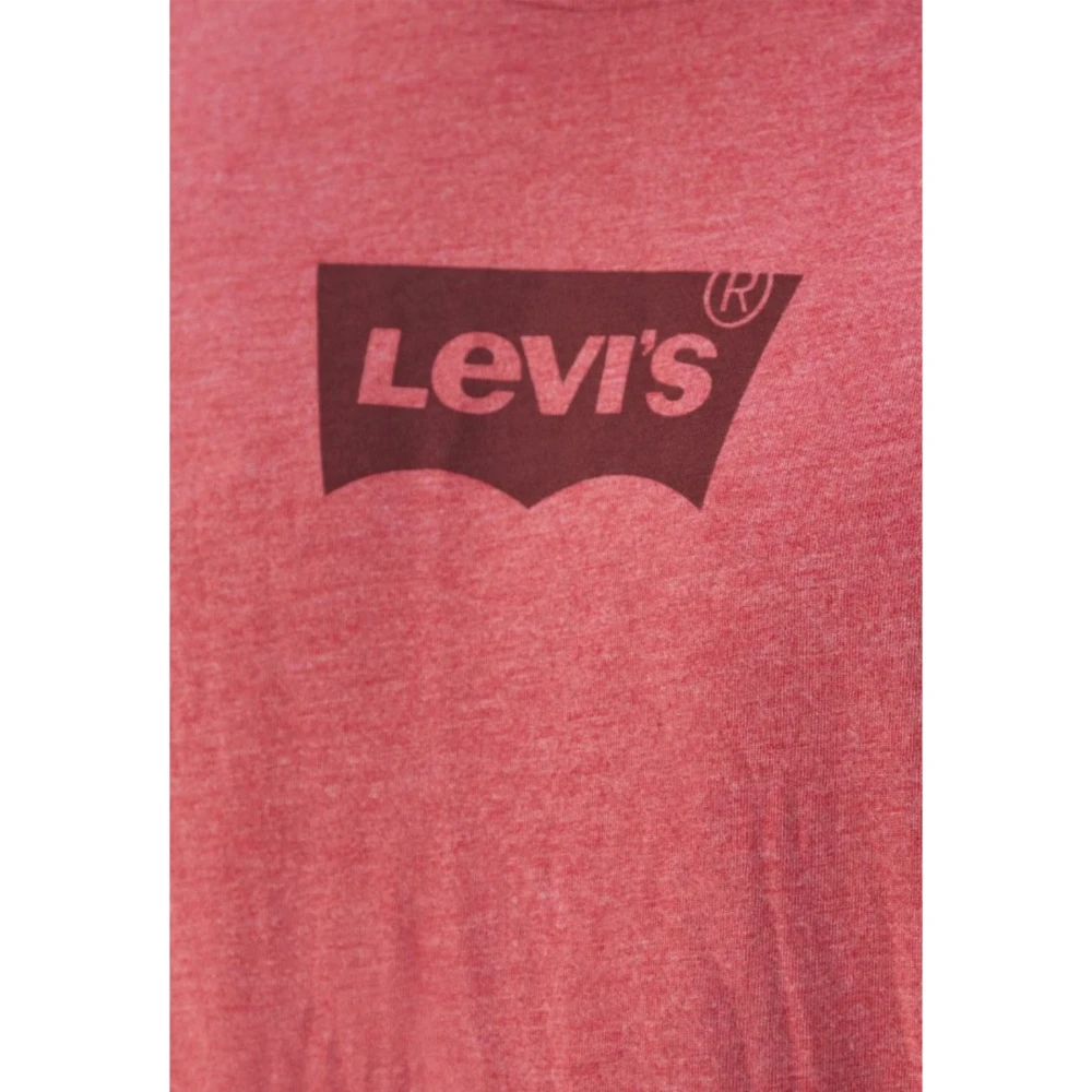 Levi's Heren Grafische Crewneck T-shirt Red Heren