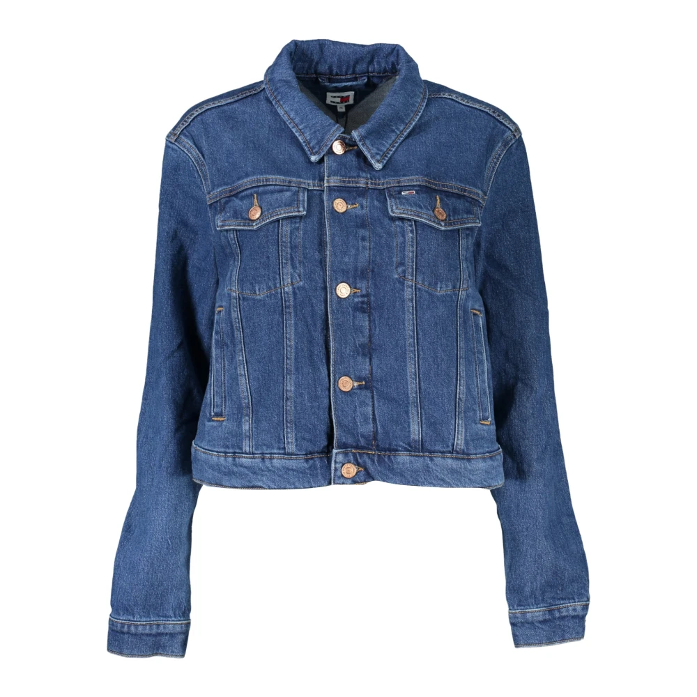 Tommy Hilfiger Women's Blue Denim Jacket With Long Sleeves - Denim Jackets - Xs- Jackets