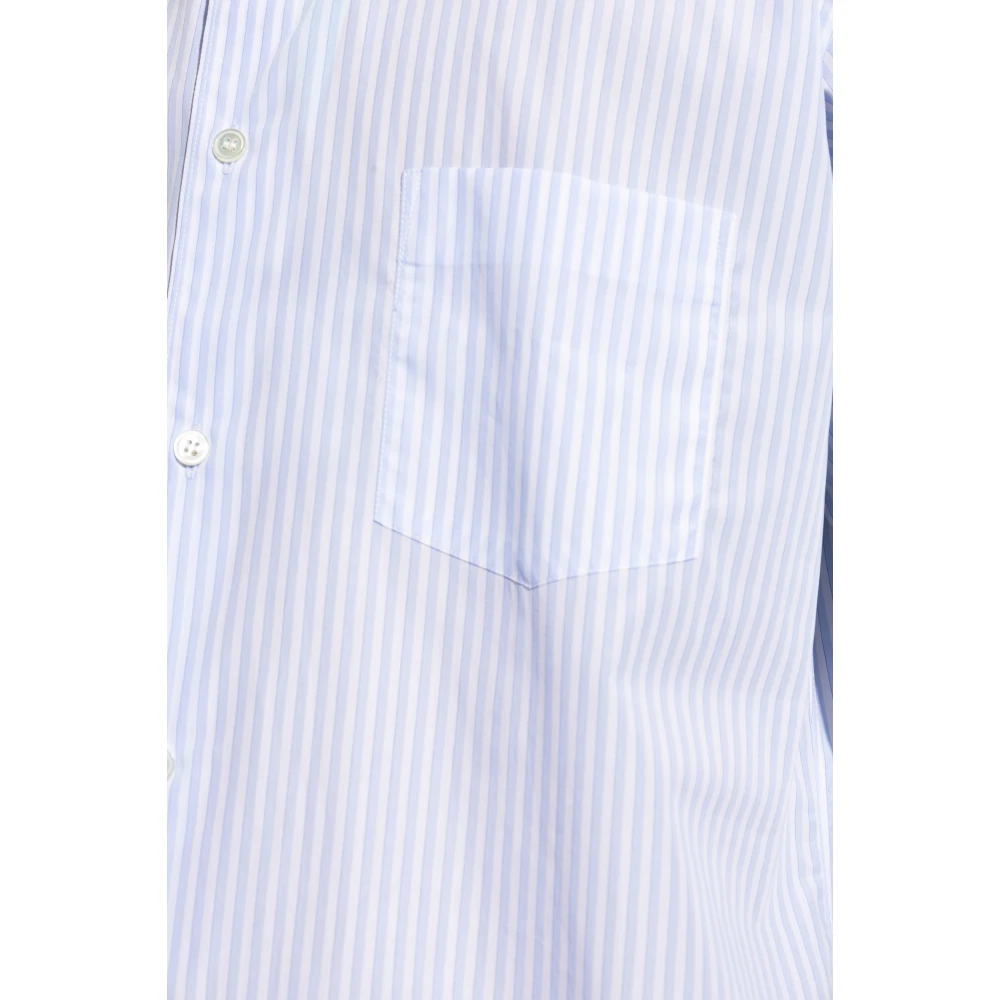 Comme des Garçons Shirt met streepmotief Blue Heren