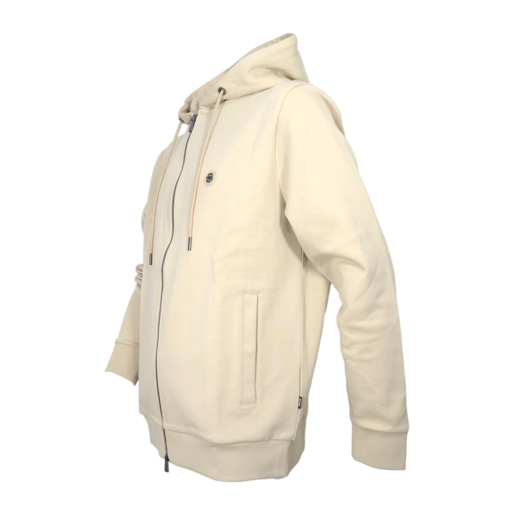 Hugo Boss Hoodie C-Spence Ivoor White Heren