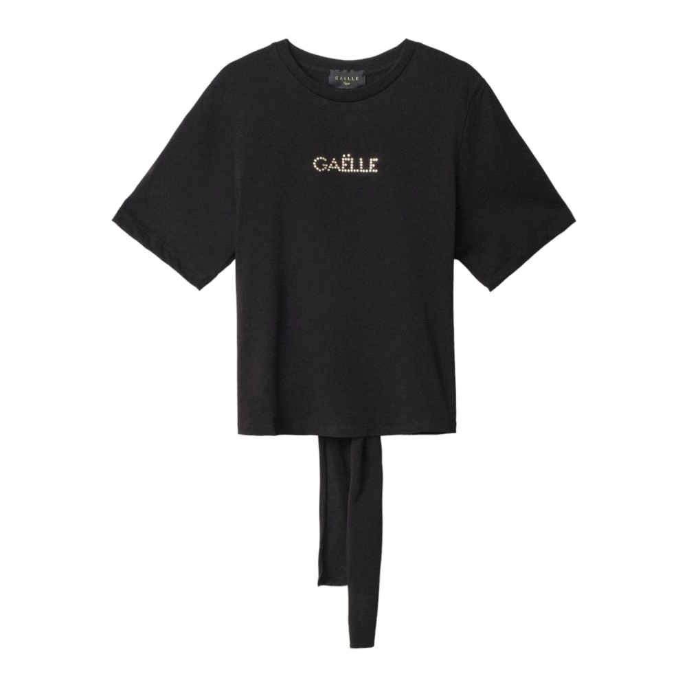 Gaëlle Paris Korte Mouw T-shirt Black Dames