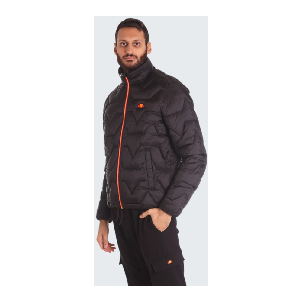 Ellesse Lichtgewicht Gewatteerde Zwarte Jas Black Heren