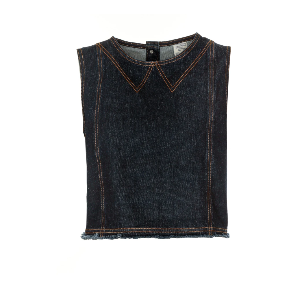 BAUM UND PFERDGARTEN Button-Down overshirt met geborsteld katoenen keper Blue Dames