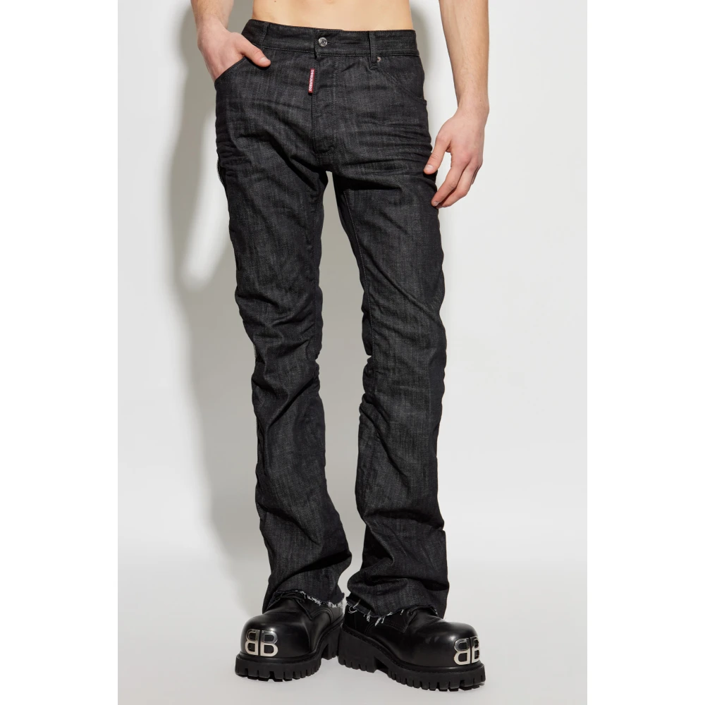 Dsquared2 Jeans met ritsen Black Heren