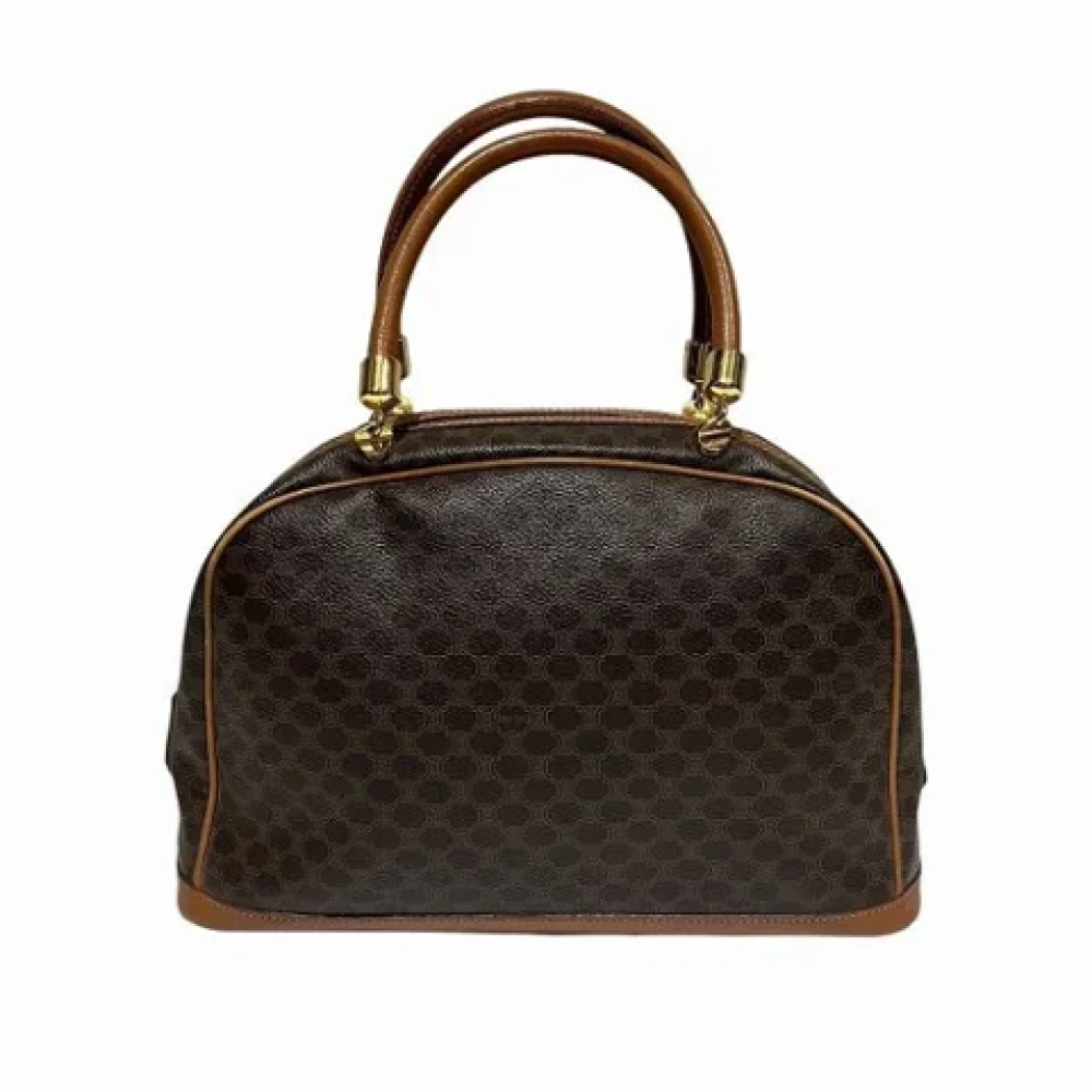 Celine Vintage Pre-owned Leather handbags Brown Dames