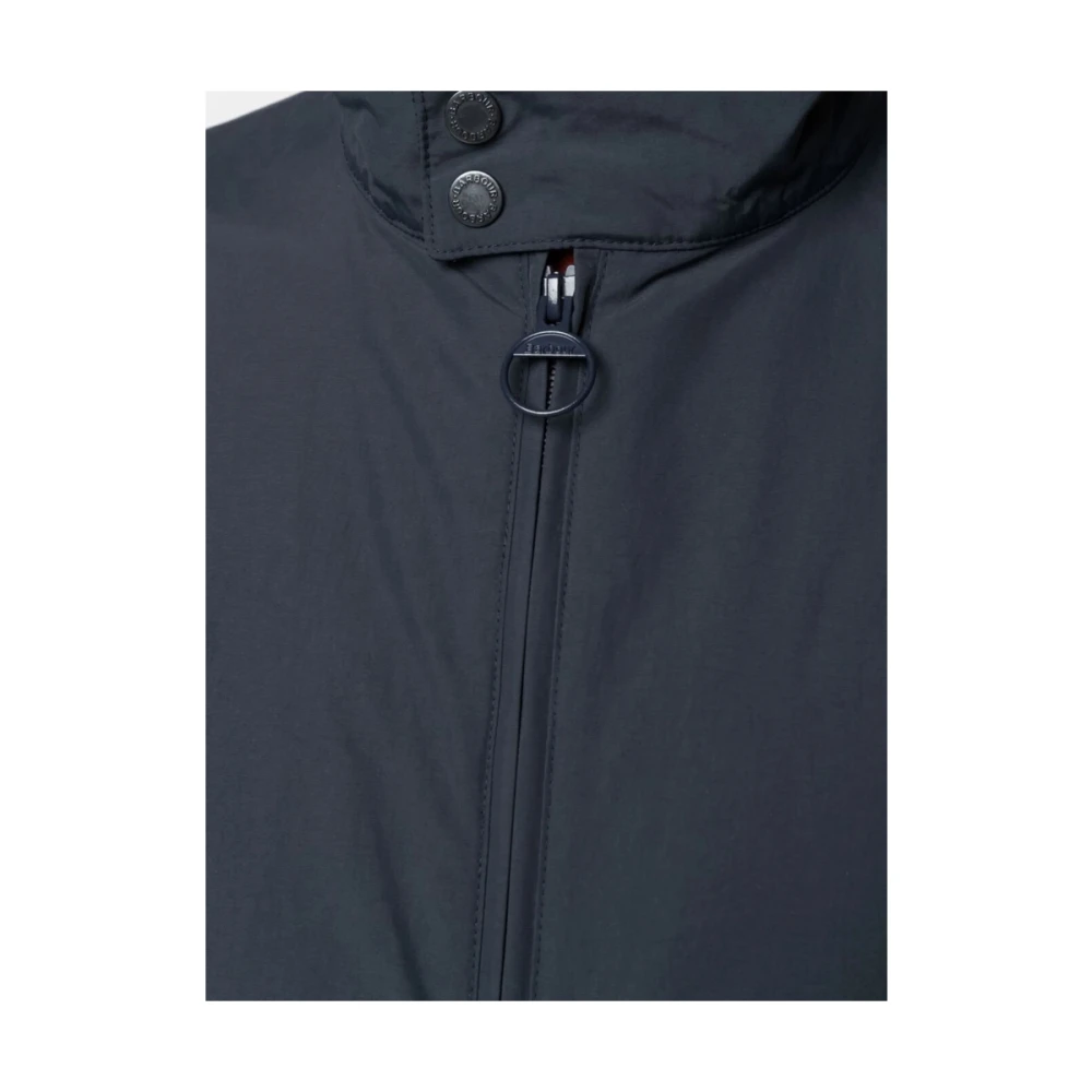 Barbour Geborduurd Logo Rits Outerwear Black Heren