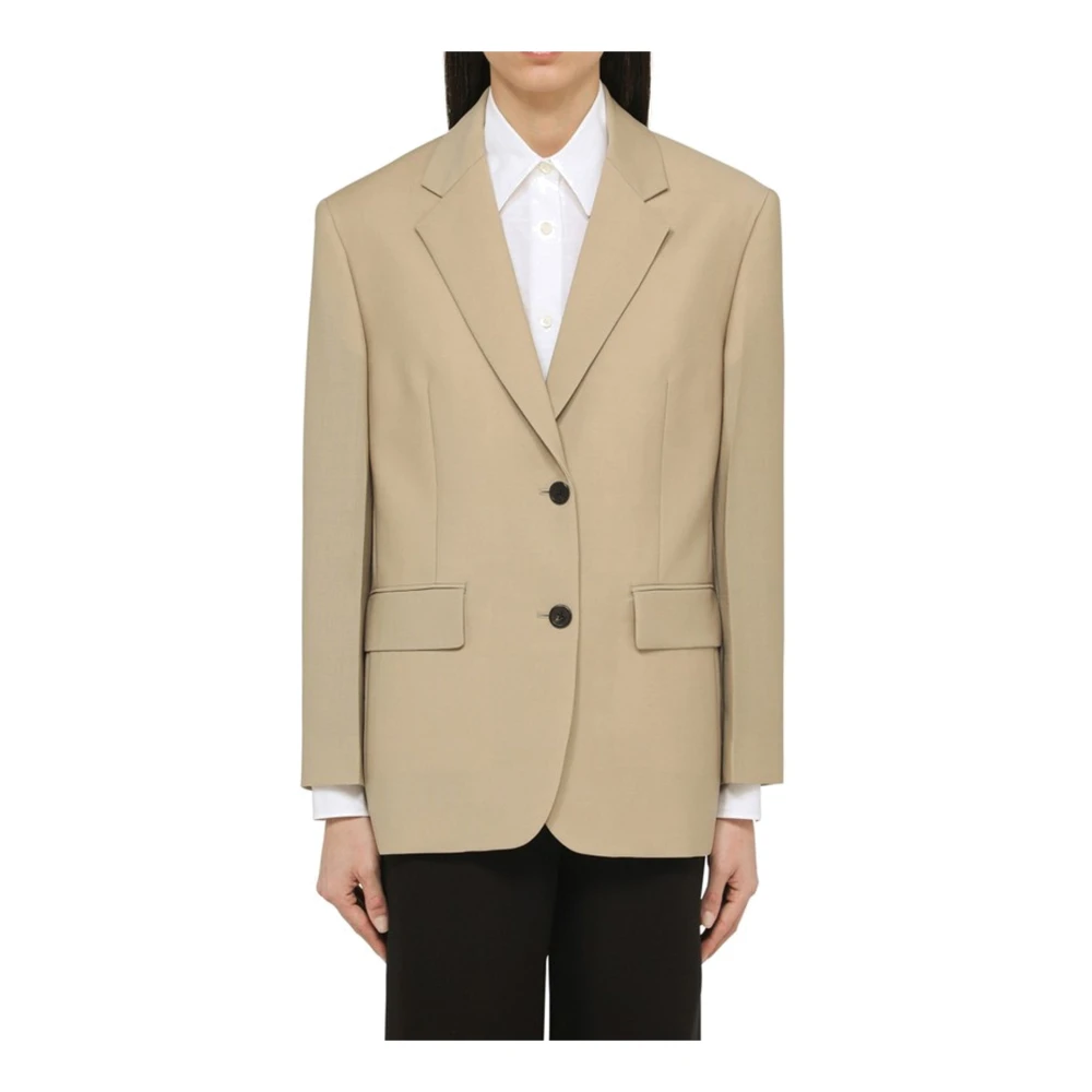 Prada Beige Blazer Chic Style Beige Dames