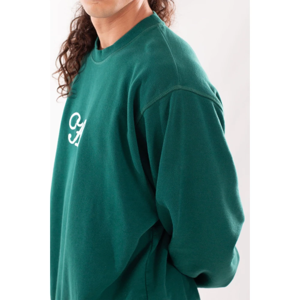 Arte Antwerp Script Embro Sweatshirt Green Heren