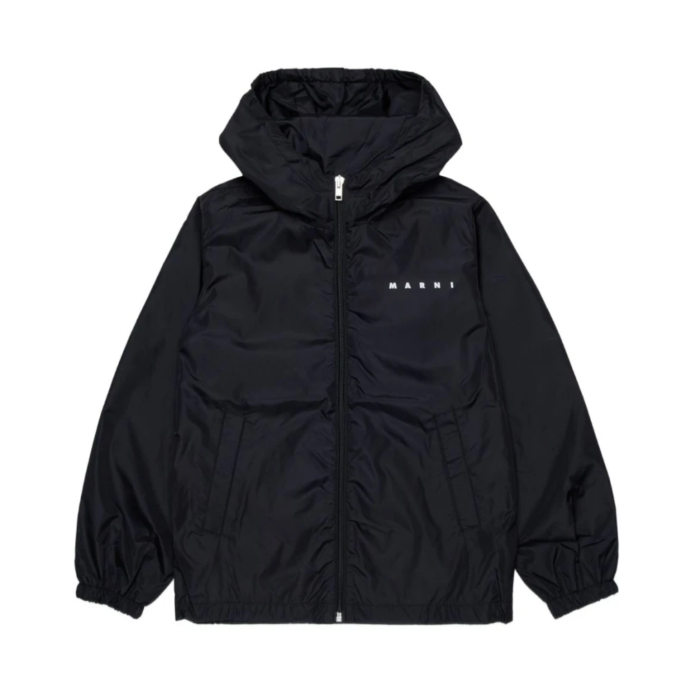 Marni Boys Black Light Jacket - Light Jackets - 10 Y - Kids