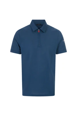 Zip Cotton Polo Shirt
