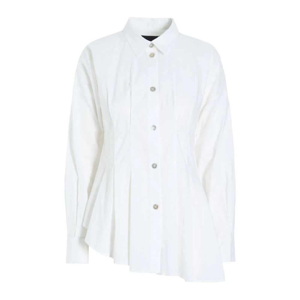 Bitte Kai Rand Core Cotton Asymmetrisch Wit Overhemd White Dames