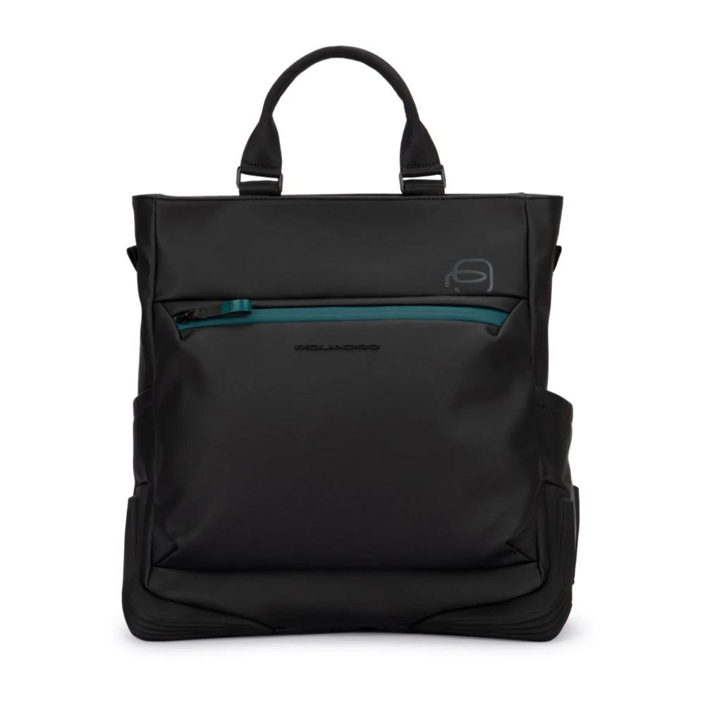 Piquadro Stijlvolle Tote Bag van Stof Black Dames