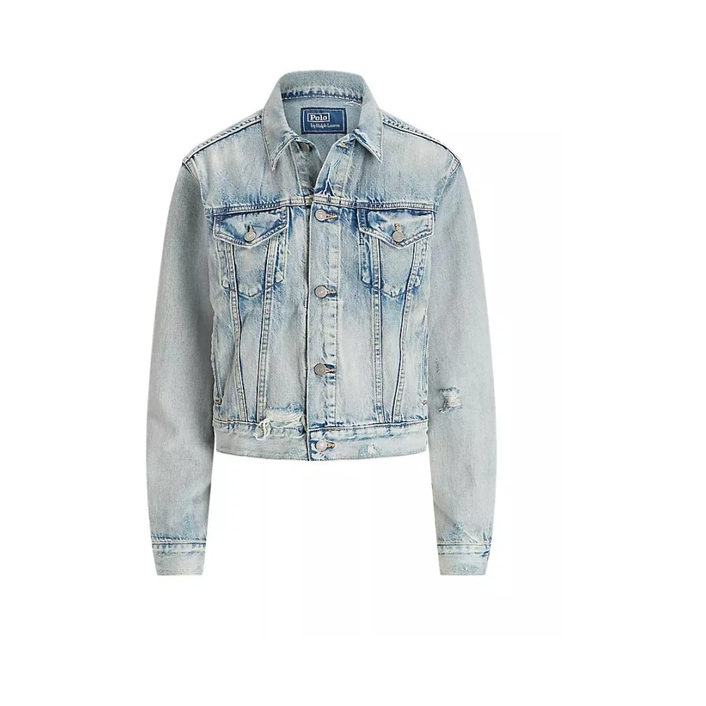 Polo Ralph Lauren Women's Blue Denim Jackets, M, Stylish Jacket
