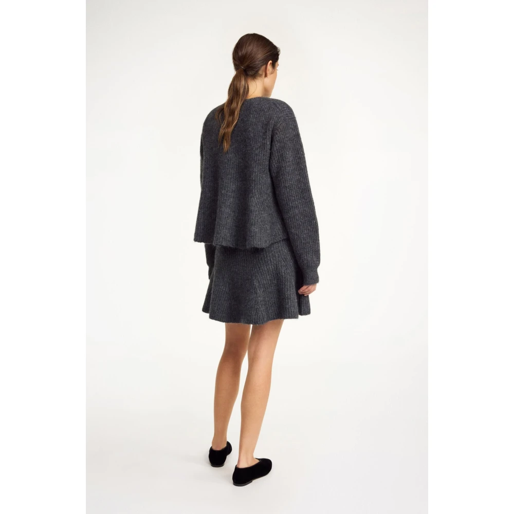 By Malene Birger Grijze Melange Mohair Trui By Herenne Birger Gray Dames
