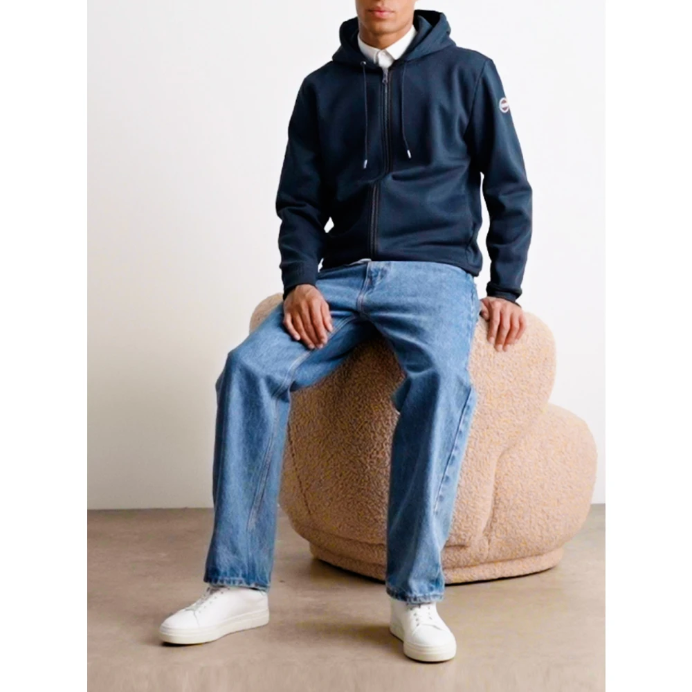 Colmar Blauwe Zip Hoodie Sweater Blue Heren